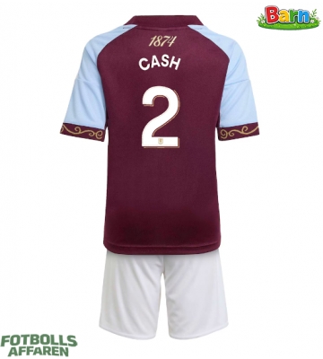 Aston Villa Matty Cash #2 Hemmaställ Barn 2025-26 Kortärmad (+ Korta byxor)